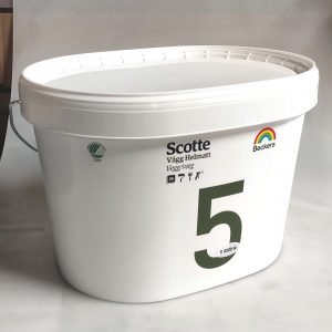 Beckers SCOTTE 10L loft og vægmaling glans 5, 7 og 20. Høj dækkeevne