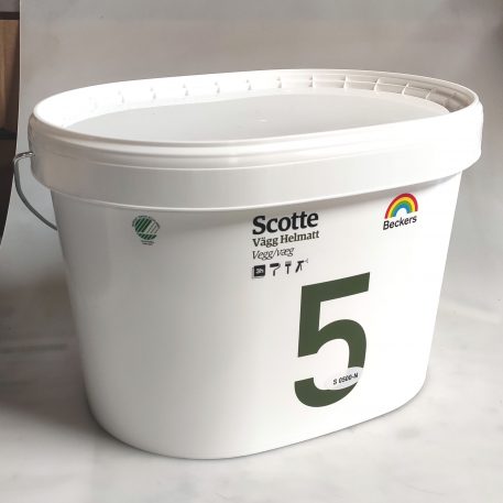 Beckers SCOTTE 10L loft & vægmaling glans 5, 7 og 20. Høj dækkeevne