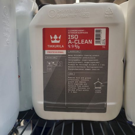 Iso Paint A-Clean 9,9% - 5L, Effektivt Alge/mos rensemiddel - blandes: 1 -10