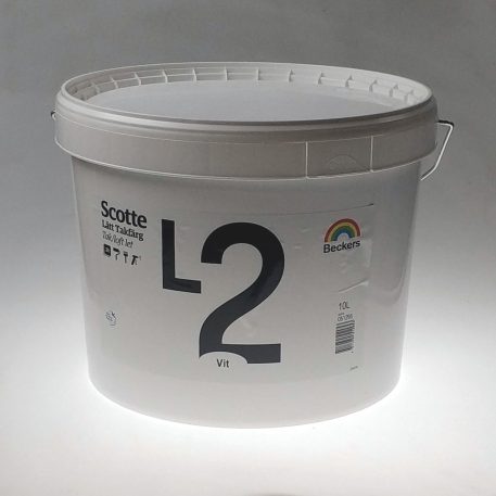 Beckers Scotte L2 Loft (10L, Hvid) egner sig til indendørs pudsede lofter