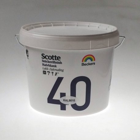 Beckers Scotte 40 Snickerfinish - Giver en blød, fyldig overflade - Træ Inde