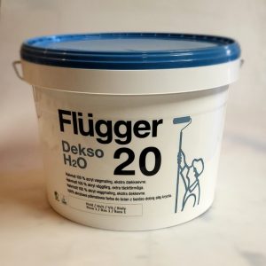 Flügger Dekso 20 H2O- perfekt til køkken og bad. Vægmaling med høj glans.