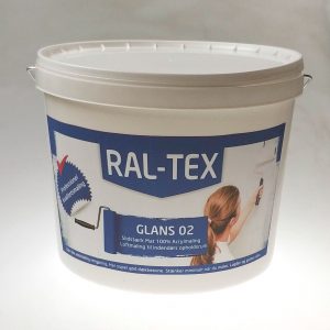 RAL-TEX Loftmaling. Glans 02. Mal loft i lav glans og undgå genskin, til gips og meget andet.