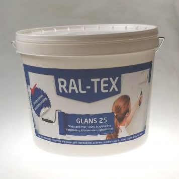 neutral kam Hykler RAL-TEX vægmaling glans 10 vælg mellem 3 farver. Til køkken og vaskrum. -  god pris 10L 649,00kr.
