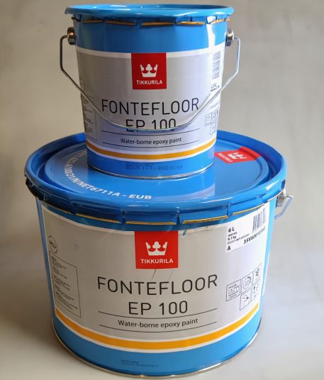 tikkurila Fontefloor EP 100  Epoxy gulvmaling, til betongulve i industri, garage og vådrum